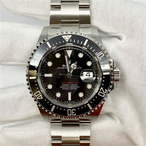 rolex sea dweller red 126600|Rolex 126600 retail price.